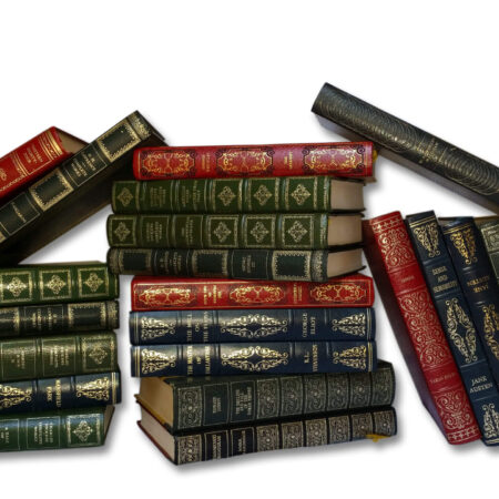 Vintage Faux Leather Books, vintage books