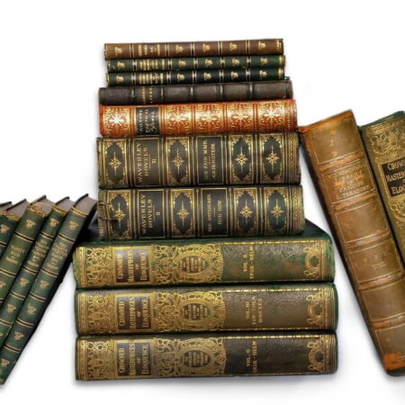 Antique leather Books for Home Decoration