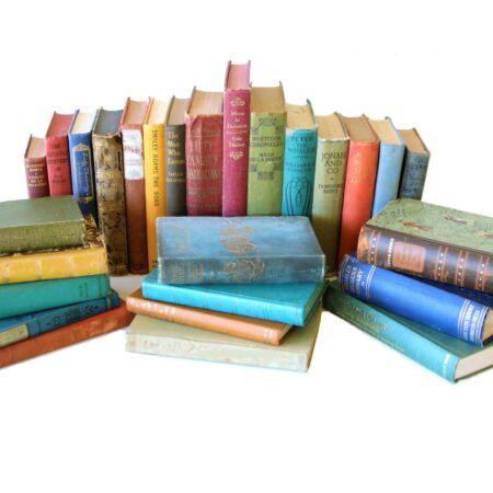 Mixed Vintage books per metre